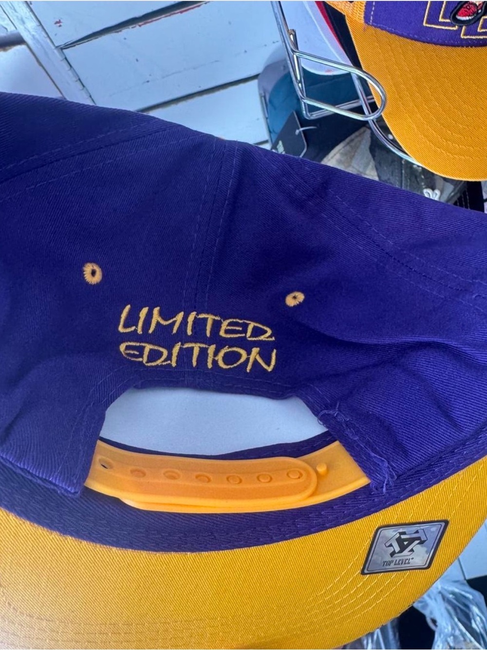 ' Purple & Yellow Teddy Bear Snapback Hat - Picture 2 of 2